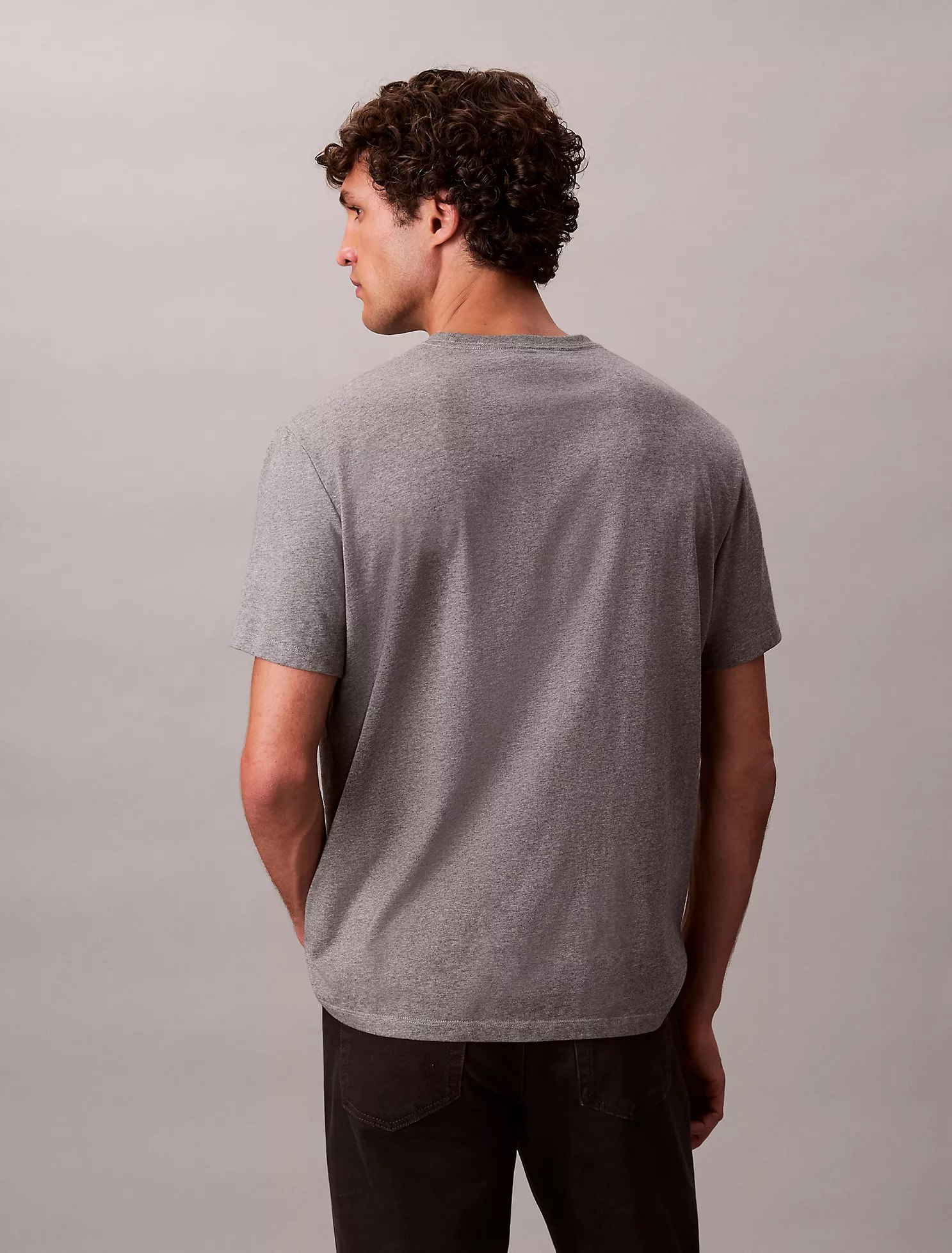 Monologo Tee-Med Grey Heather - Image 3