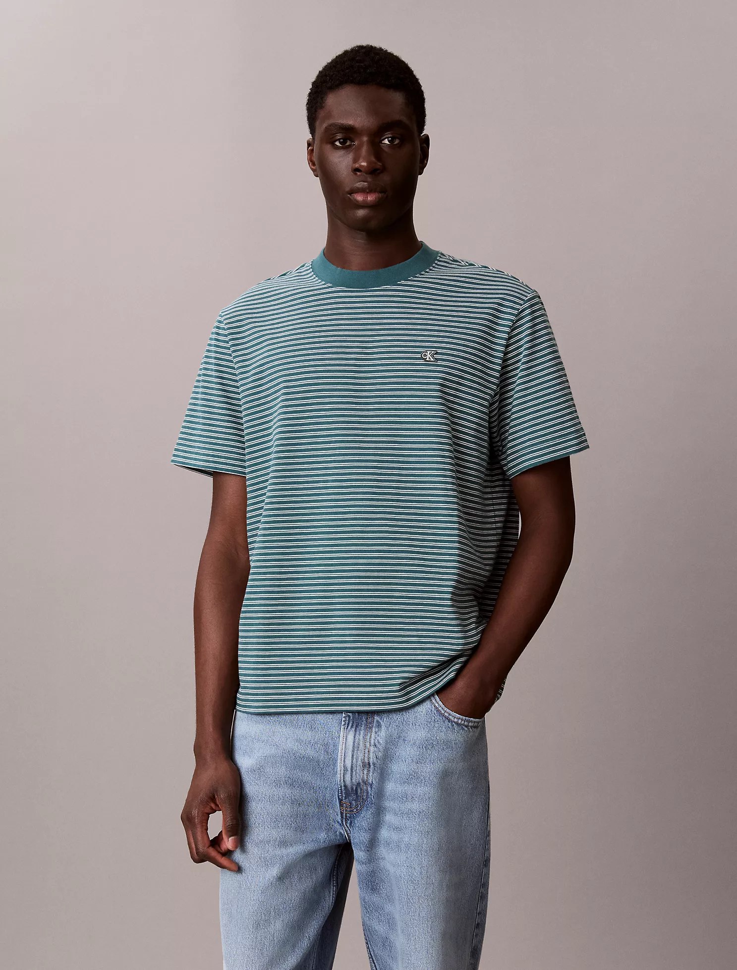 Stripe Relaxed T-Shirt-Vineyard