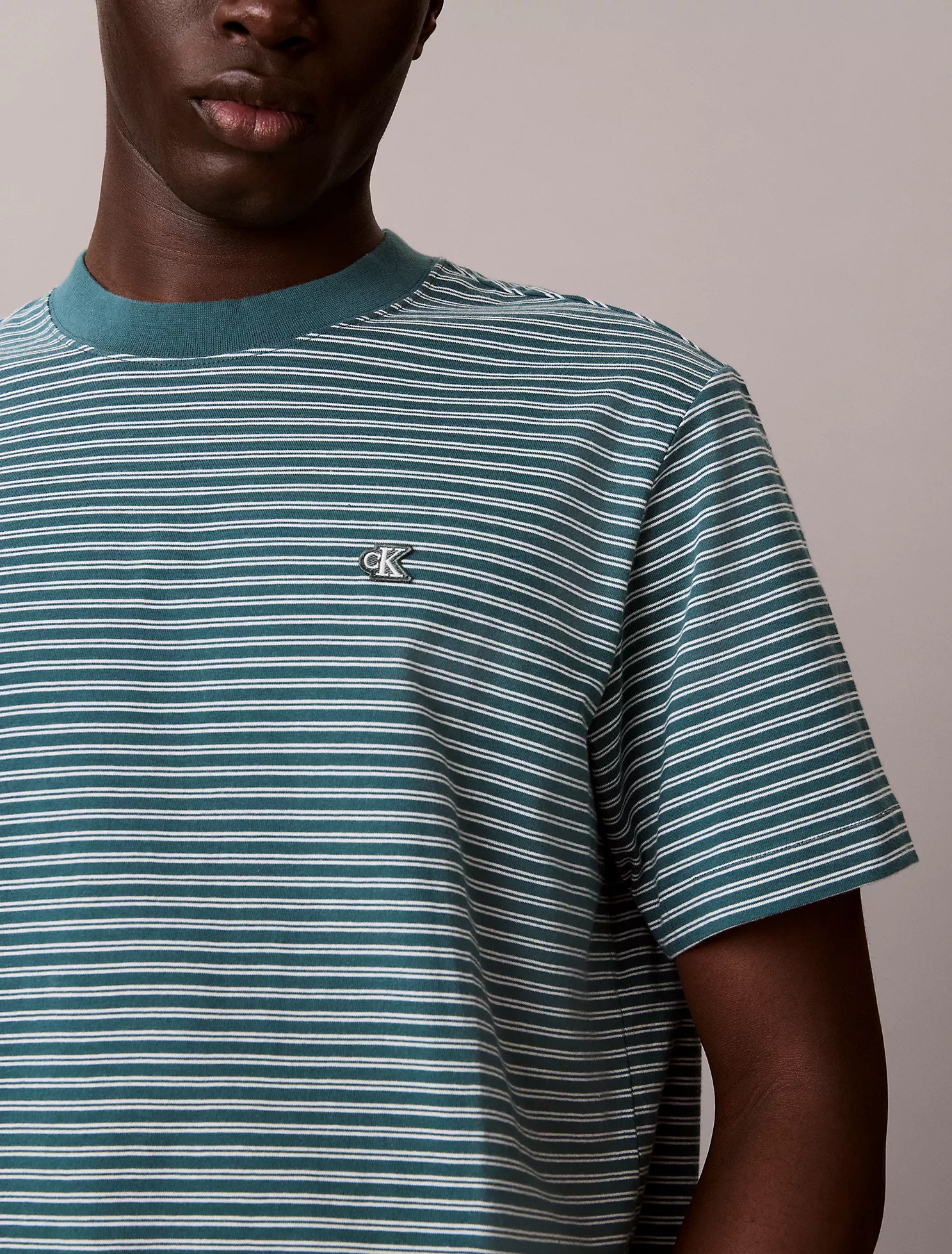 Stripe Relaxed T-Shirt-Vineyard - Image 2
