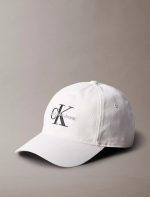 Embroidered Monologo Baseball Cap-Bright White