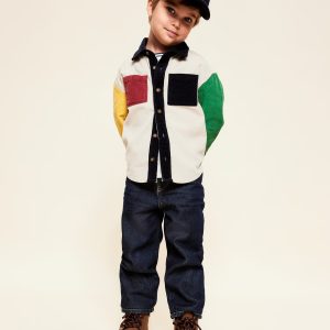 Baggy Barrel-Leg Jeans for Toddler Boys-Dark Wash