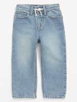 Baggy Barrel-Leg Jeans for Toddler Boys-Light Wash