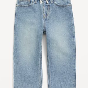 Baggy Barrel-Leg Jeans for Toddler Boys-Light Wash