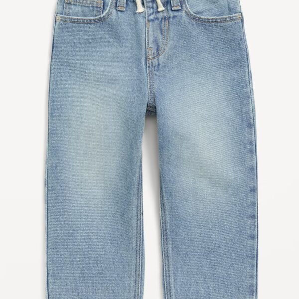 Baggy Barrel-Leg Jeans for Toddler Boys-Light Wash