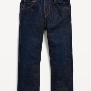 Wow Straight Pull-On Jeans for Toddler Boys-Dark Wash