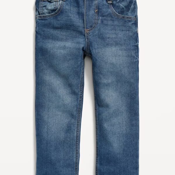 Wow Straight Pull-On Jeans for Toddler Boys-Dark Wash