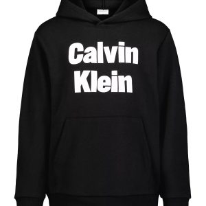 Boys Bold Logo Hoodie-Black