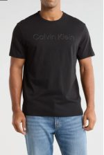 Calvin Klein Standard Logo Cotton Crewneck T-Shirt-Black