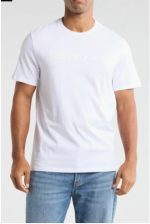 Calvin Klein Standard Logo Cotton Crewneck T-Shirt-Brilliant White