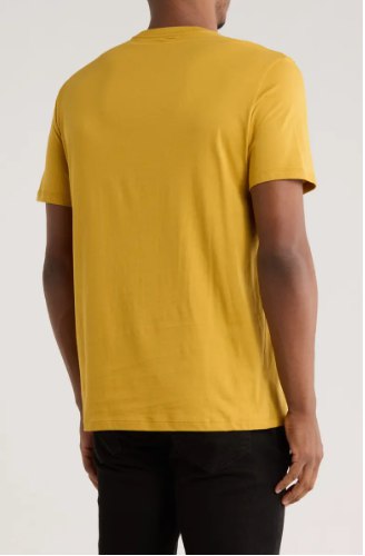 Calvin Klein Standard Logo Cotton Crewneck T-Shirt-Harvest Gold - Image 2