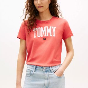 Varsity Tommy Logo T-Shirt-Vintage Red