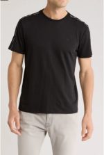 Calvin Klein Logo Tape Sleeve T-Shirt-Black