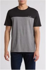 Calvin Klein Colorblock Cotton T-Shirt-Black Combo