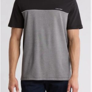 Calvin Klein Colorblock Cotton T-Shirt-Black Combo