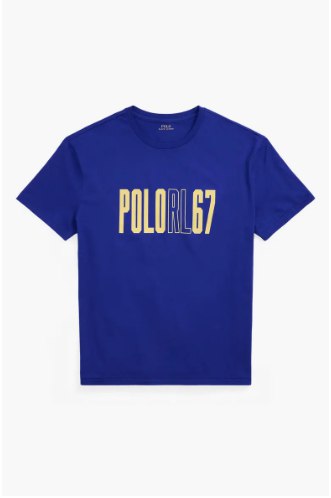 Polo Ralph Lauren Logo Graphic T-Shirt-Heritage Royal - Image 3