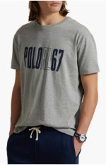 Polo Ralph Lauren Logo Graphic T-Shirt-Andover Heather