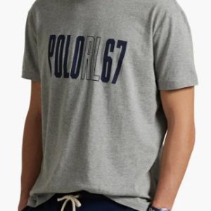 Polo Ralph Lauren Logo Graphic T-Shirt-Andover Heather