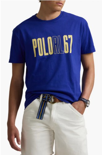 Polo Ralph Lauren Logo Graphic T-Shirt-Heritage Royal