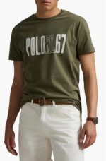 Polo Ralph Lauren Logo Graphic T-Shirt-26/ Canopy Olive