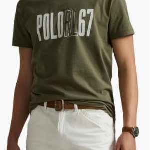 Polo Ralph Lauren Logo Graphic T-Shirt-26/ Canopy Olive