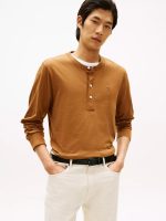 Long-Sleeve Henley T-Shirt-Desert Khaki