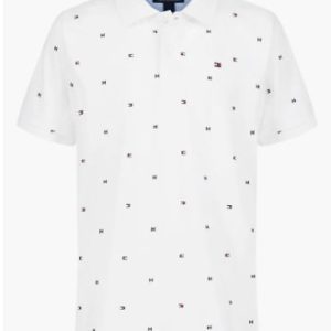 Tommy Hilfiger Kids' Flag Polo-Fresh White