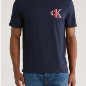 Fade Logo Graphic T-Shirt-Dark Sapphire