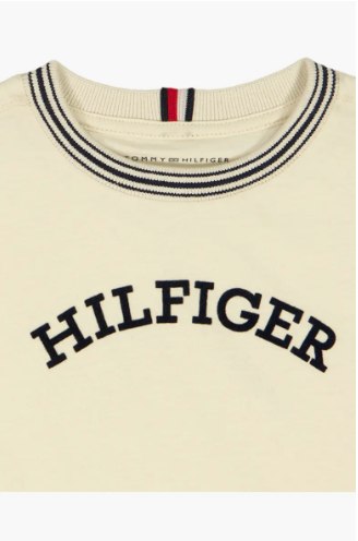 Logo Graphic T-Shirt & Cargo Shorts Set-Beige - Image 3