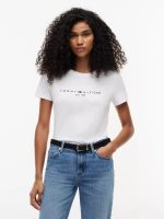 Embroidered Tommy Logo T-Shirt-White