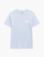 Kids' Monogram Logo Stripe T-Shirt-Halogen Blue
