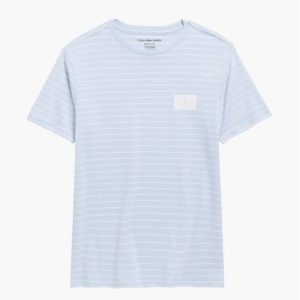 Kids' Monogram Logo Stripe T-Shirt-Halogen Blue