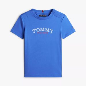 Kids' Tommy Logo T-Shirt-Empire Blue