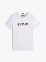 Kids' Tommy Logo T-Shirt-White