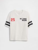 Kids Oversized Soccer T-Shirt-New Off White