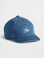 Toddler Gap Logo Denim Baseball Hat-Blue Denim Wash