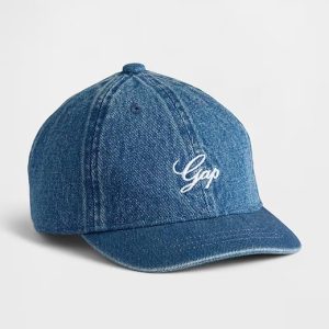 Toddler Gap Logo Denim Baseball Hat-Blue Denim Wash