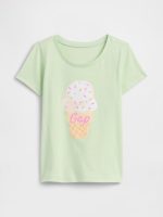 babyGap Graphic T-Shirt-Ice Cream Green