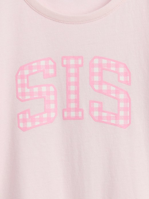 babyGap Graphic T-Shirt-Spring Pink Gingham - Image 3