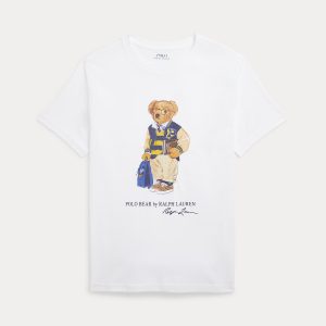 READYSTOCK Polo Bear Cotton Jersey Tee Kid Boys - White