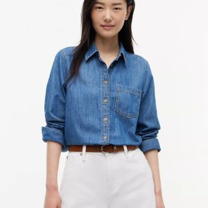 Chambray Shirt-Med Wash