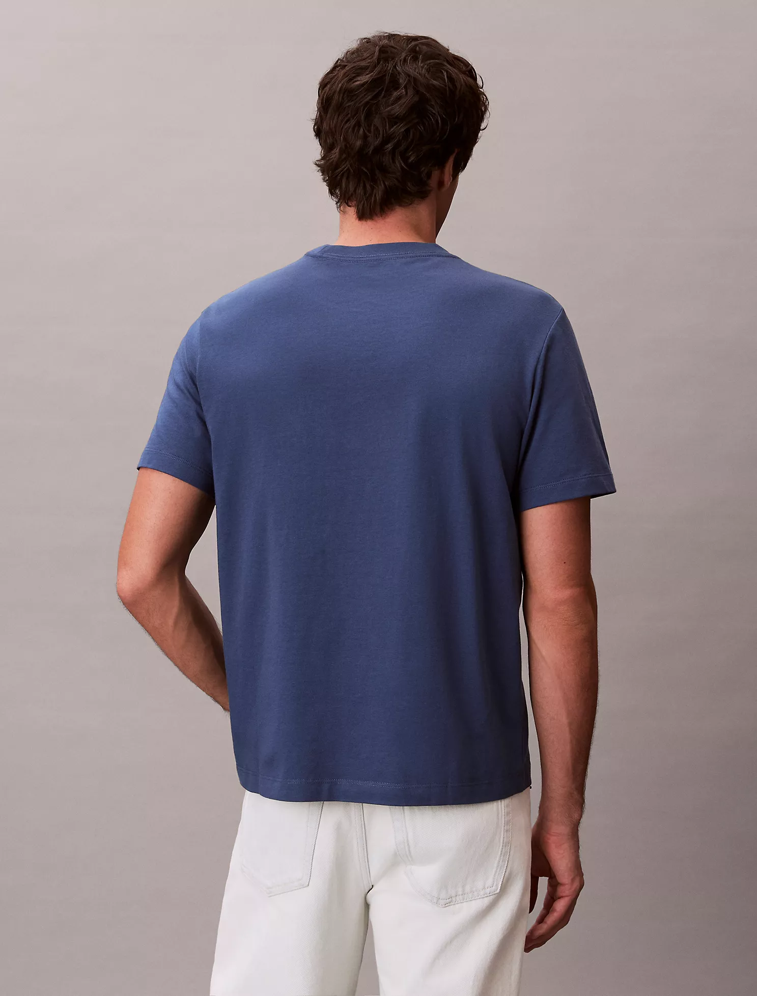 Script Logo Relaxed T-Shirt-Dark Denim - Image 3