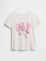 babyGap Logo T-Shirt-New Off White Unicorn