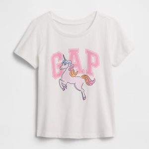 babyGap Logo T-Shirt-New Off White Unicorn