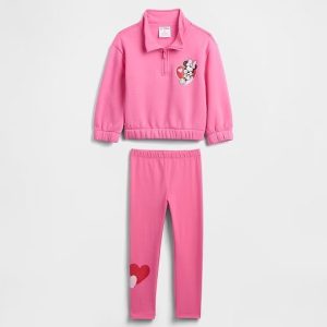 babyGap × Disney Two-Piece Outfit Set-Pink Minnie Mouse