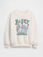 babyGap Relaxed Crewneck Sweatshirt-New Off White Party Animal