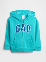 babyGap Relaxed Logo Zip Hoodie-Aqua Tropic Blue