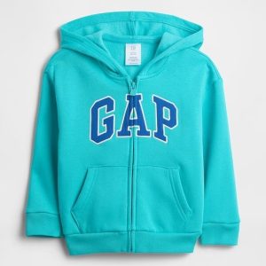 babyGap Relaxed Logo Zip Hoodie-Aqua Tropic Blue