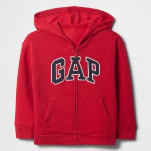 babyGap Relaxed Logo Zip Hoodie-Modern Red
