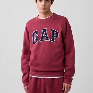 Adult Relaxed Gap Logo Sweatshirt-Red Clay