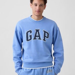Adult Relaxed Gap Logo Sweatshirt-Bright Hyacinth Blue